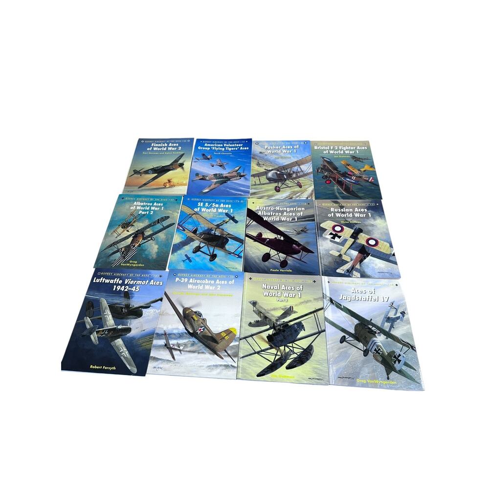 Lot Of 12 Osprey Aircraft Of The Aces Book Collection
